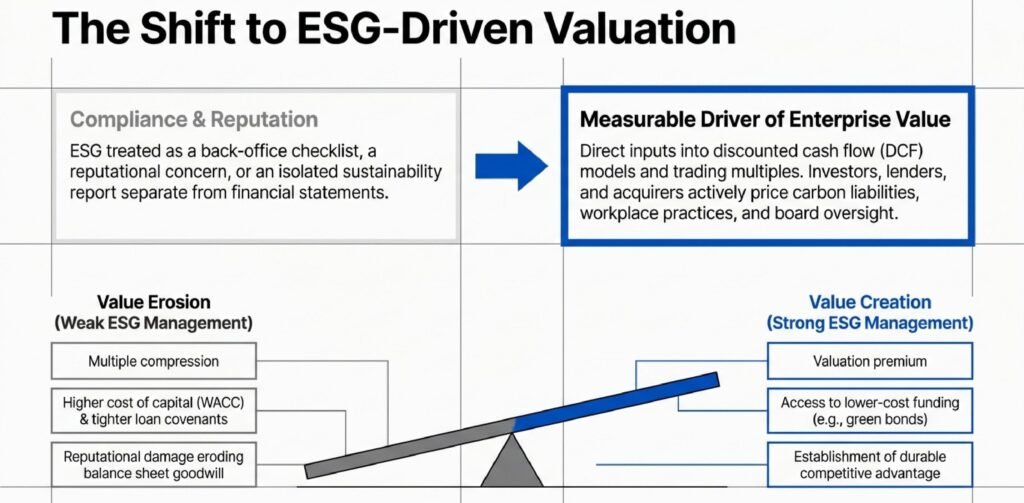 How Do ESG Risks Influence Company Valuation?
